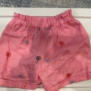 Farm Rio X Anthropologie pal tree linen shorts Pink XS